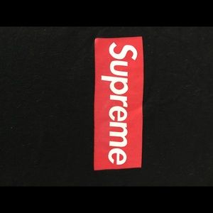 Black supreme T shirt